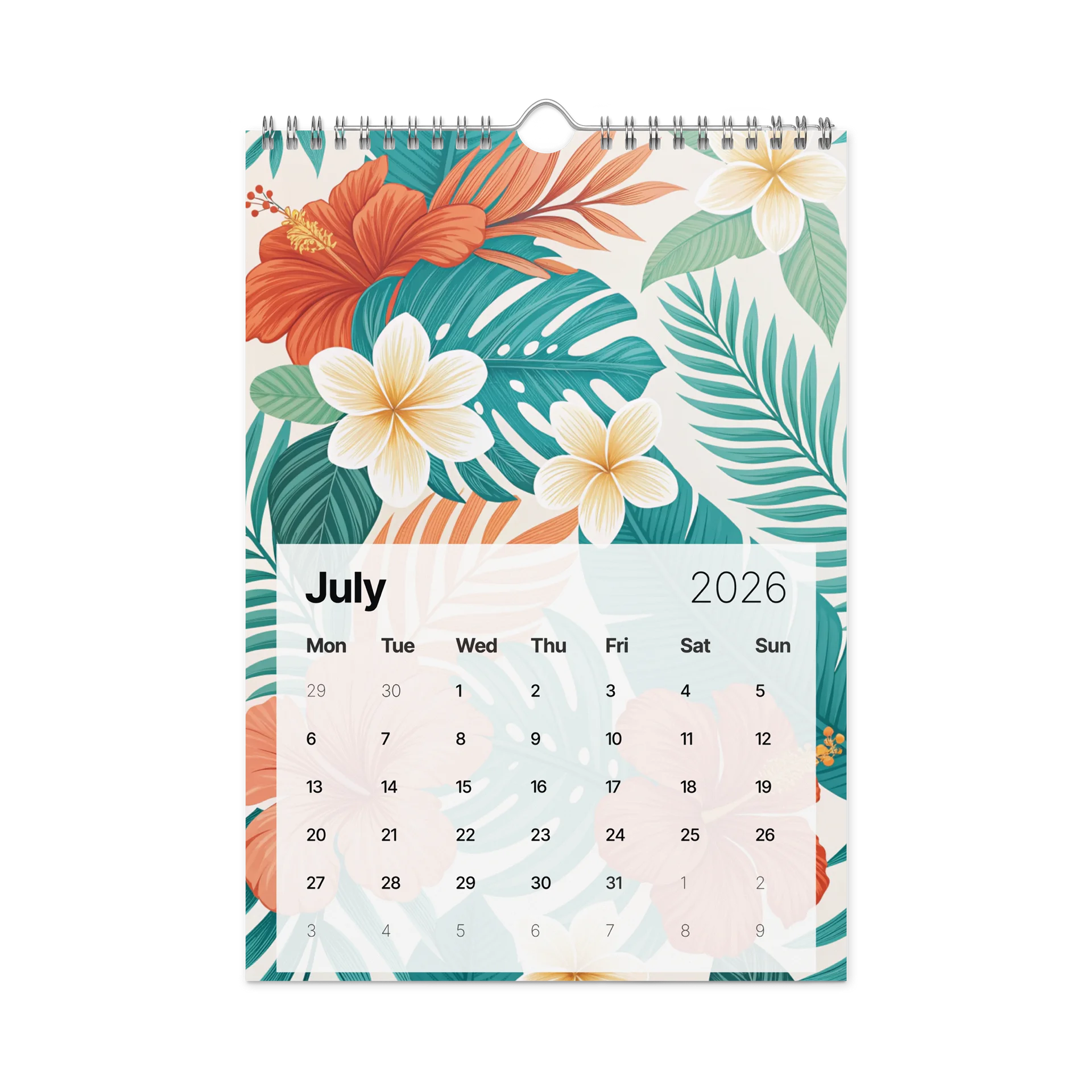 Seasons in Bloom – Floral Patterned Wall Calendar 2026 product image (7)