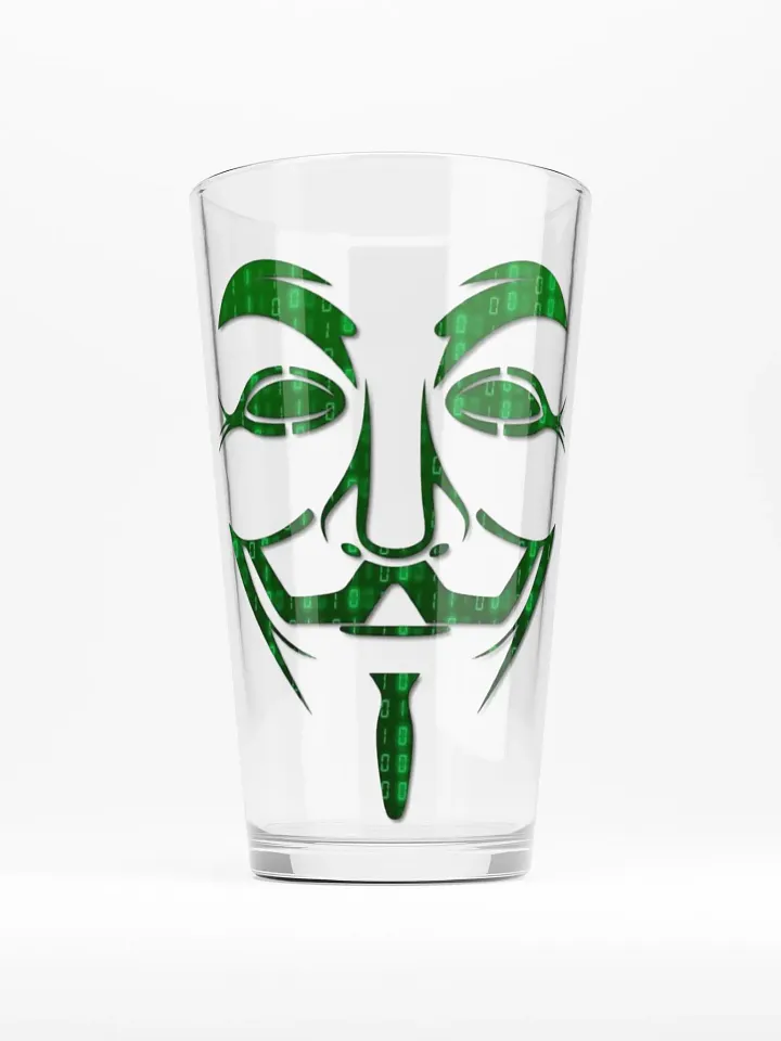 Guy Fawkes Matrix Pint glass product image (1)