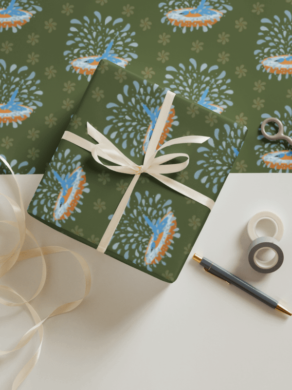 Bluebird Wrapping Paper Set 2 in Green product image (3)