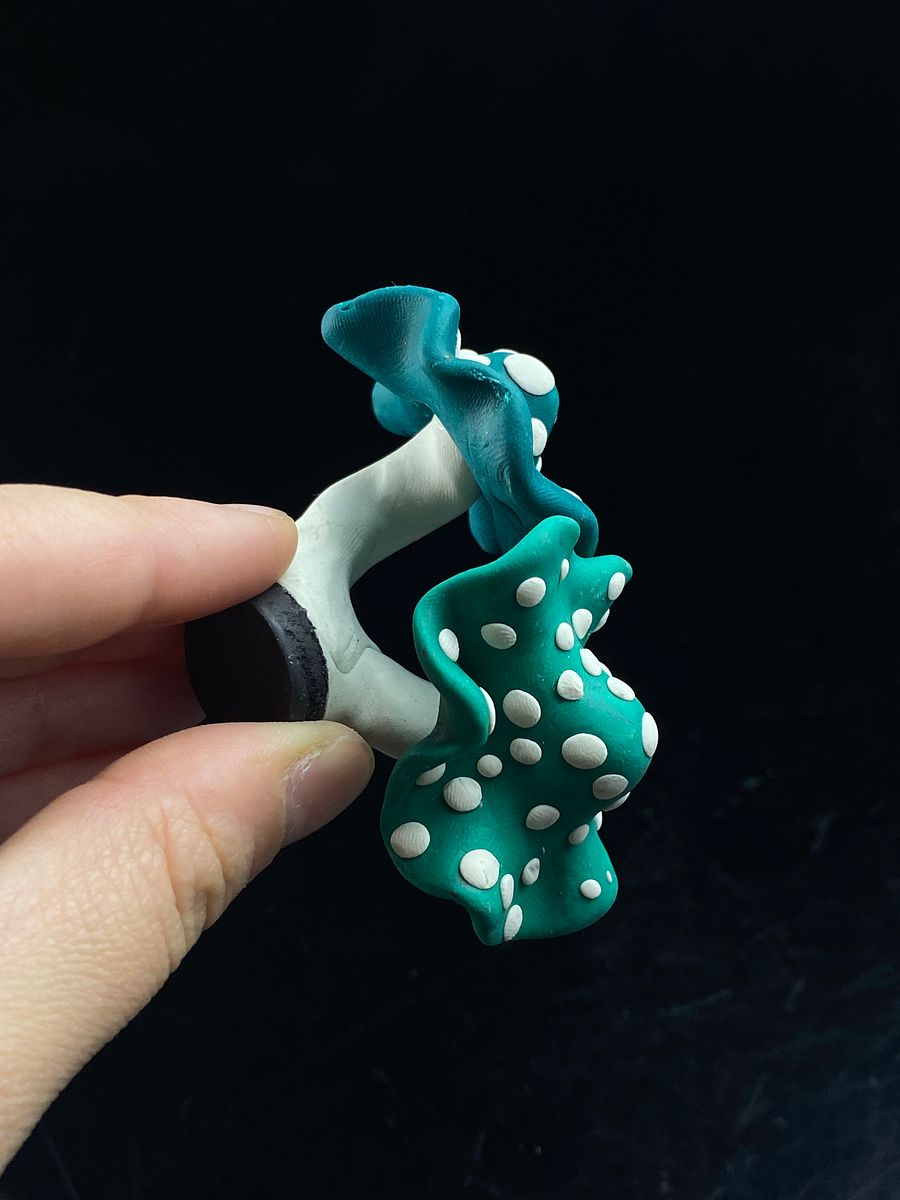 Teal and Blue Mushroom product image (2)