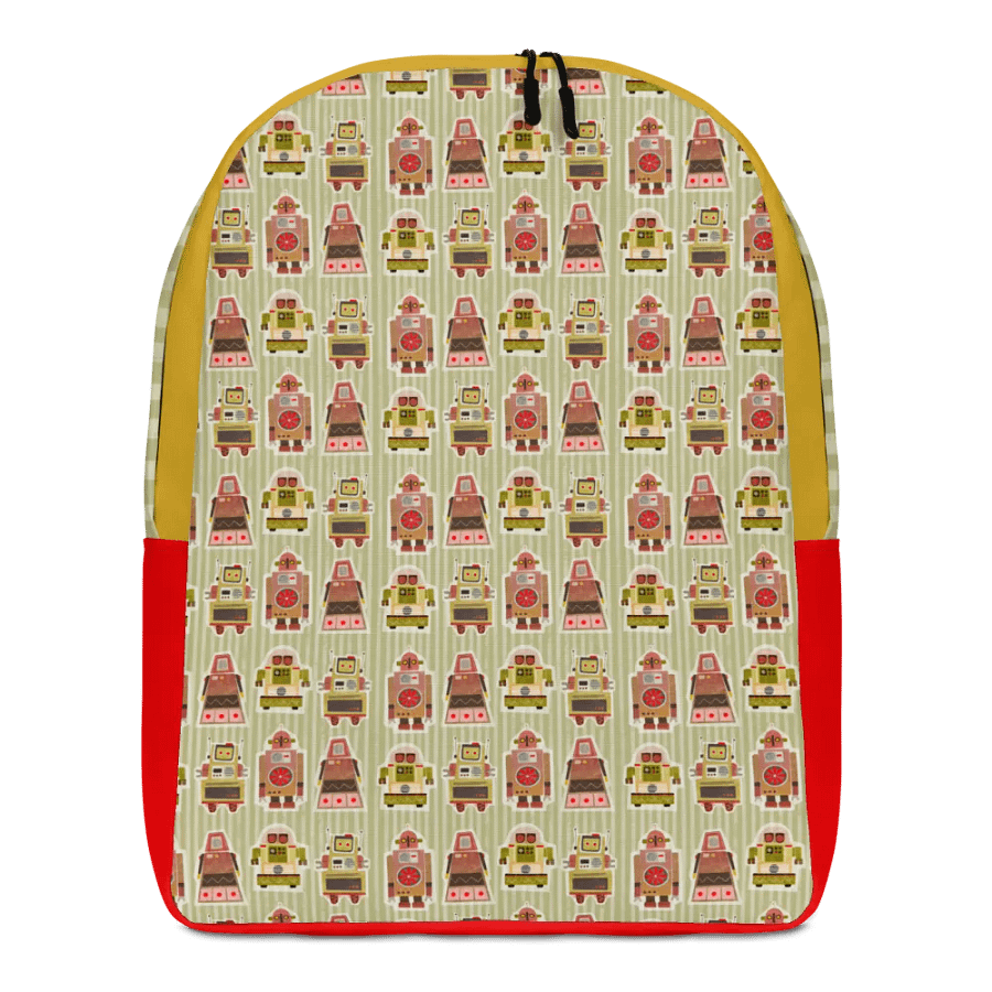 Atomic Robot Party - Backpack in Green and Red product image (3)