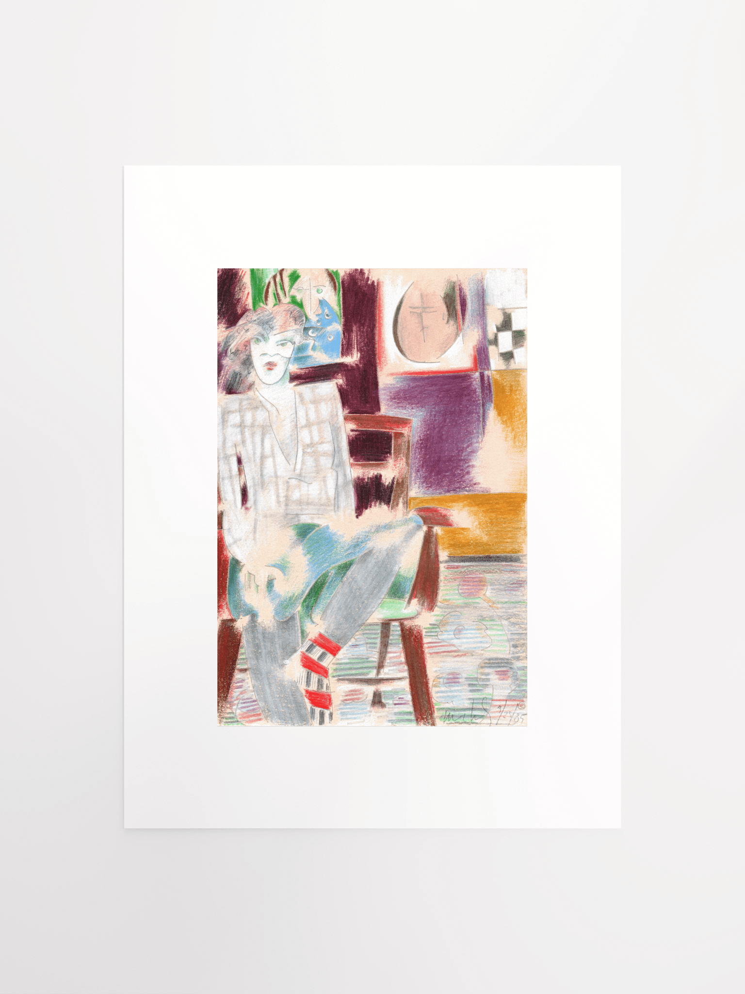 Woman in Chair 03.25.85 print product image (2)