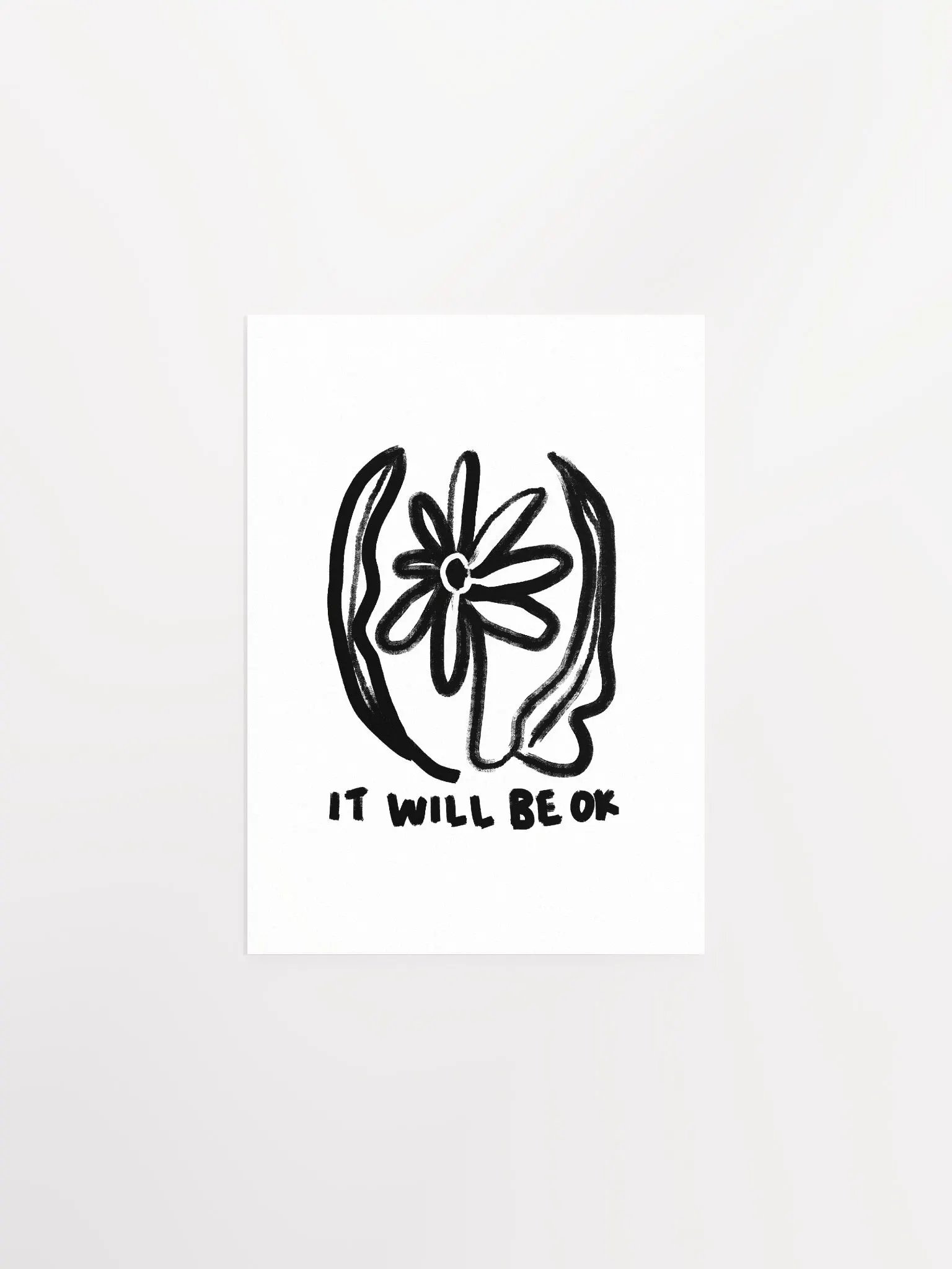 Be OK Art Print product image (9)