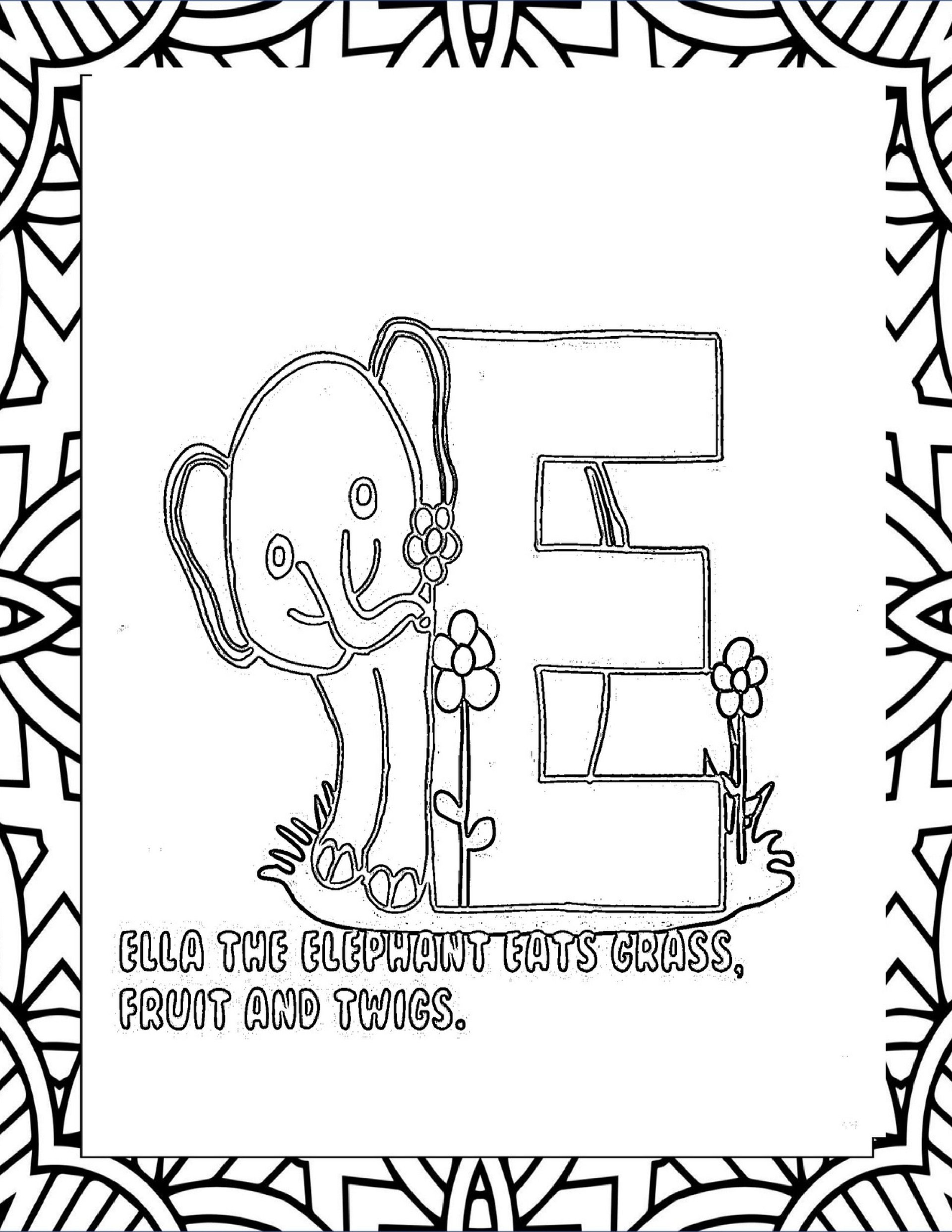 Fun Animal ABCs Coloring Book product image (6)