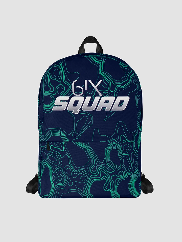 6ix Squad Backpack - Navy & Mint Topography product image (1)