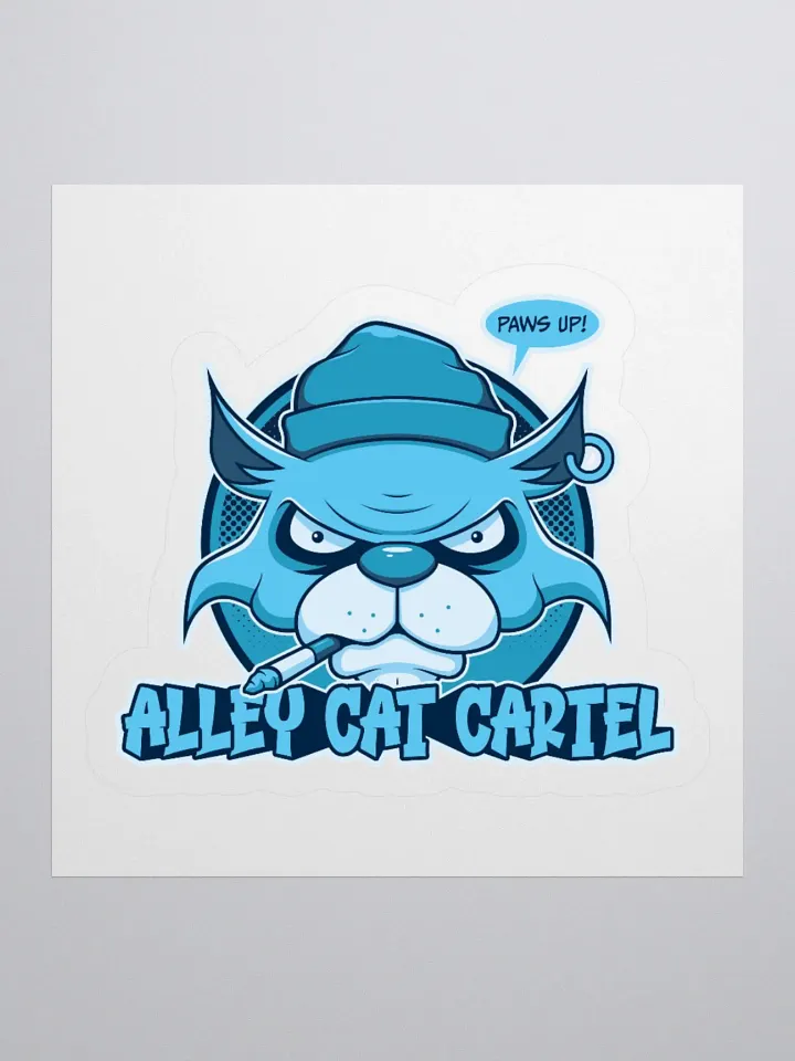Alley Cat Cartel Sticker – Funny Retro Cat Lover Design product image (2)