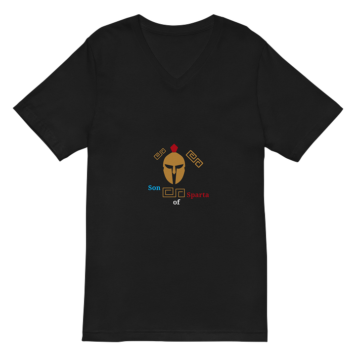 Golden Spartan Helmet V-Neck Tee product image (2)