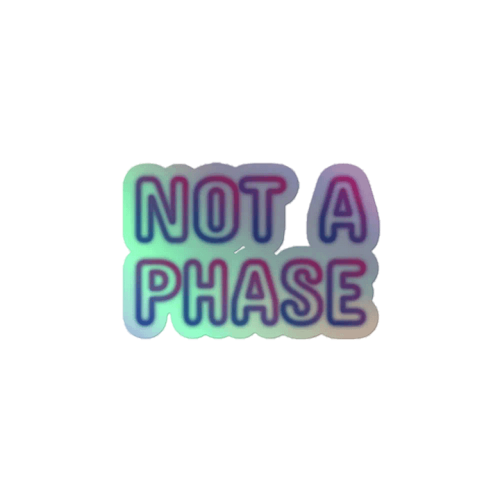 NOT A PHASE Holographic Sticker Sheet product image (2)