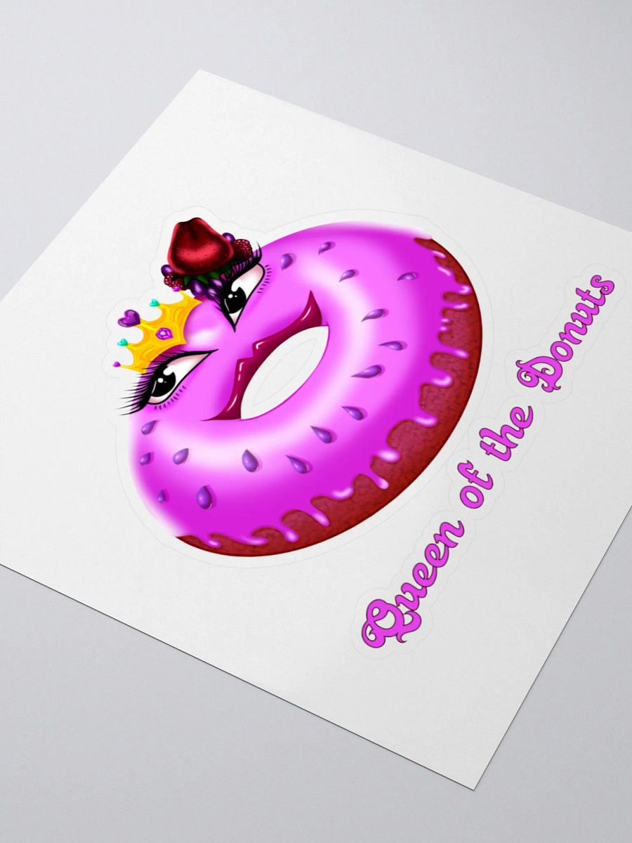 Queen of the Donuts KissCut Sticker product image (8)