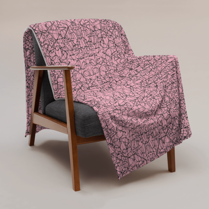 No Rockin' Angel Throw (Pink) product image (1)