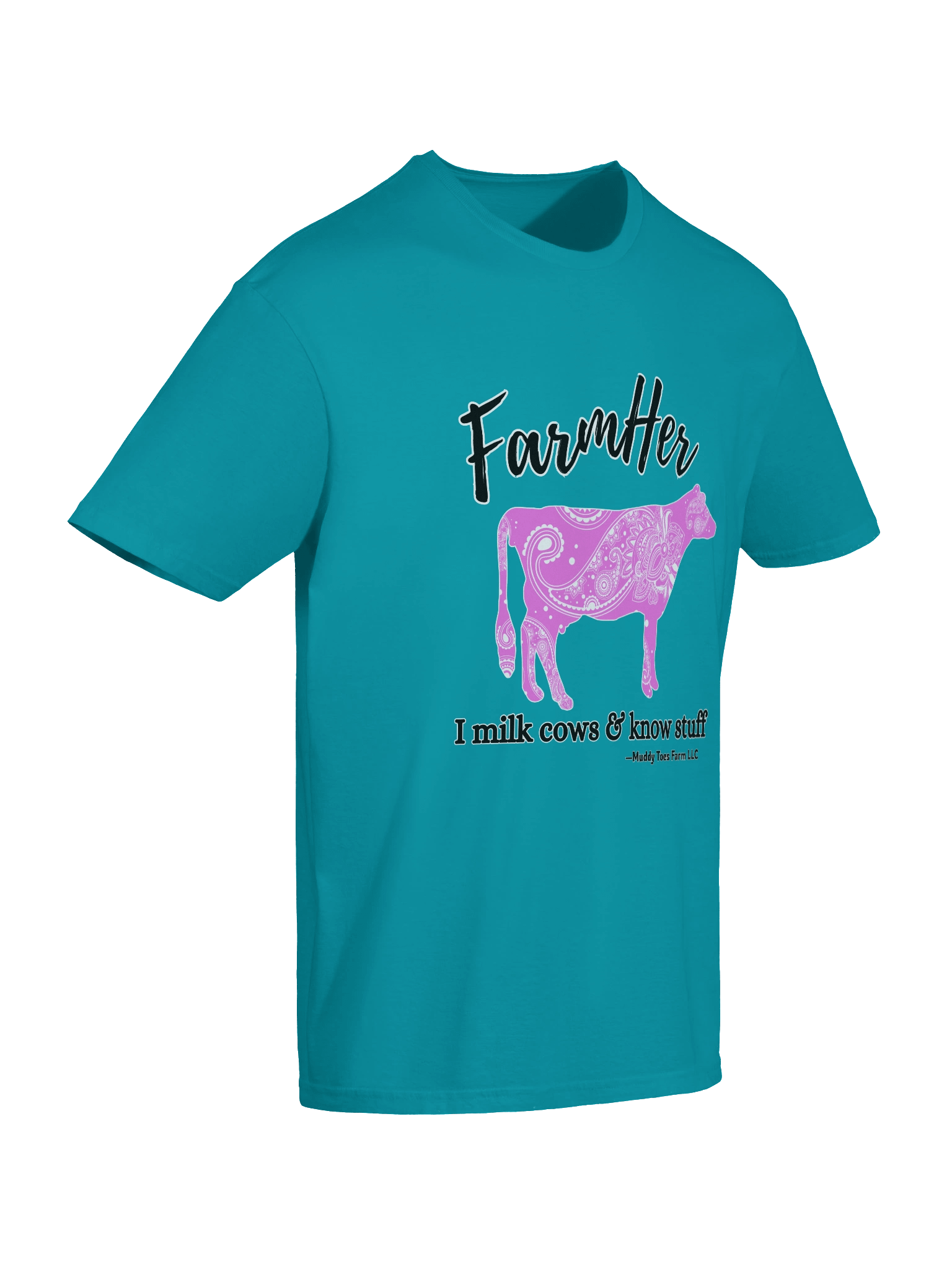 FarmHer Paisley Cow T-Shirt (Women's) product image (8)