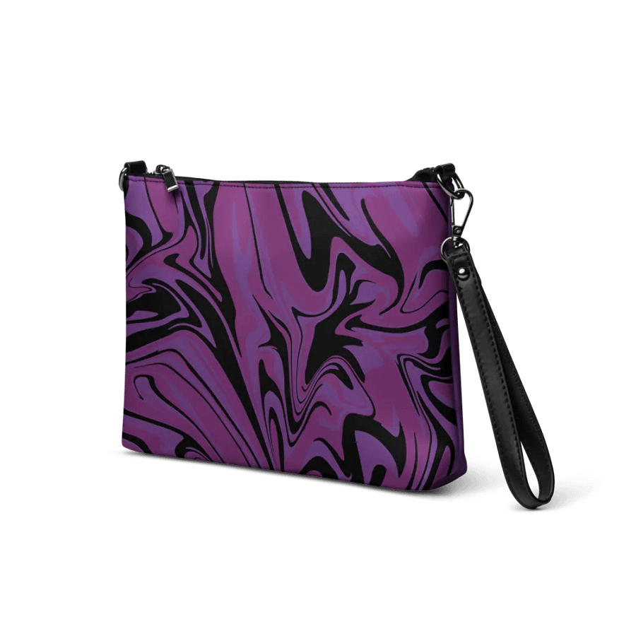 Purple Swirl Flip-Sided Faux Leather Crossbody Bag product image (4)