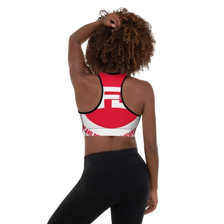 IFBNewsfeed.Org's All-Over Print Padded Sports Bra product image (1)