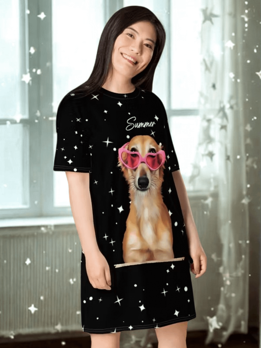 YOUR BEST FRIEND! / PERSONALIZED T-SHIRT DRESS product image (1)