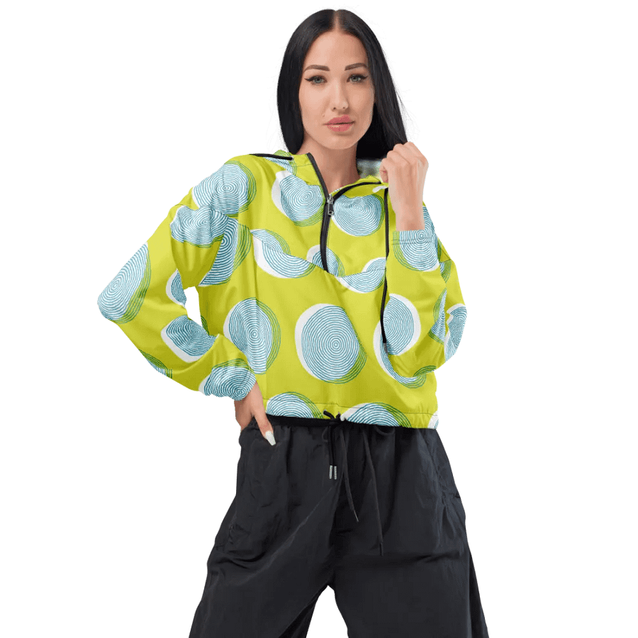 Ripple Effect Cropped Windbreaker product image (1)