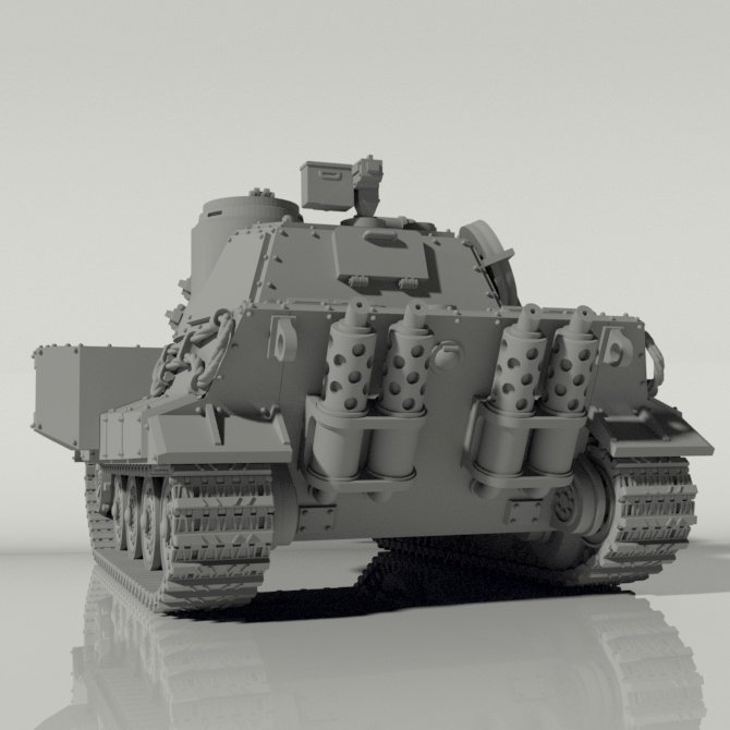 Grim Tiger II Heavy Battle Tank STLs product image (6)