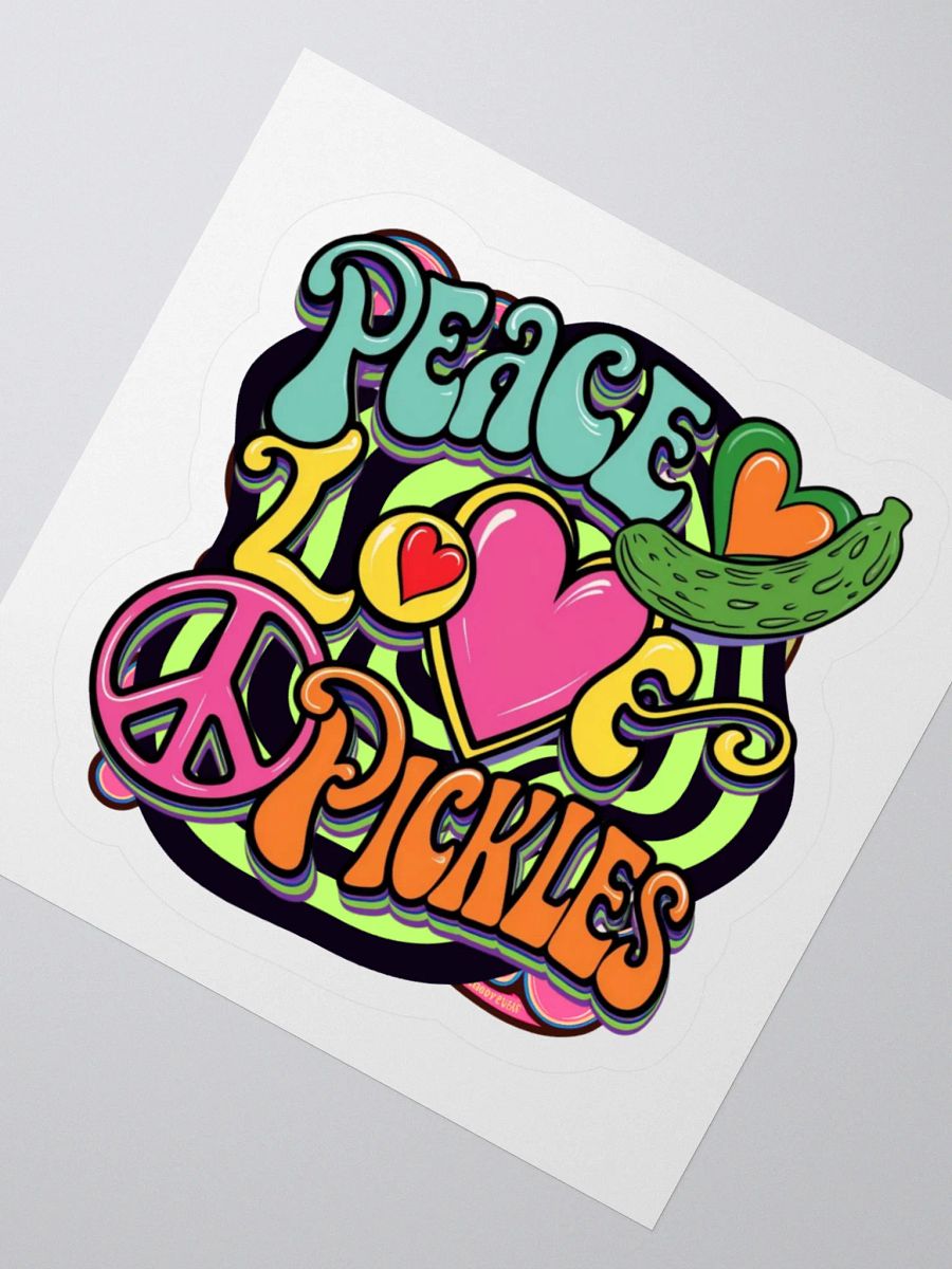 Peace, Love, and Pickles Sticker Set product image (5)