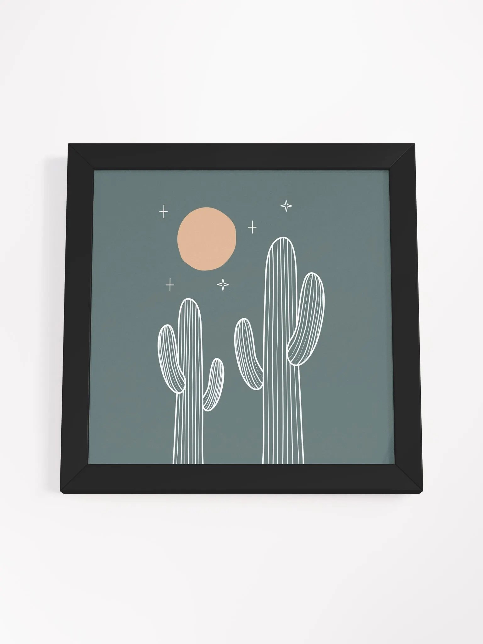 Celestial Cacti Framed Poster product image (101)