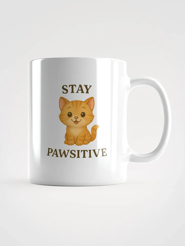 Pawsitivi-tea: White Glossy Mug product image (3)