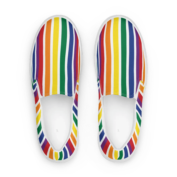 Rainbow Stripe Men's Slip On product image (2)