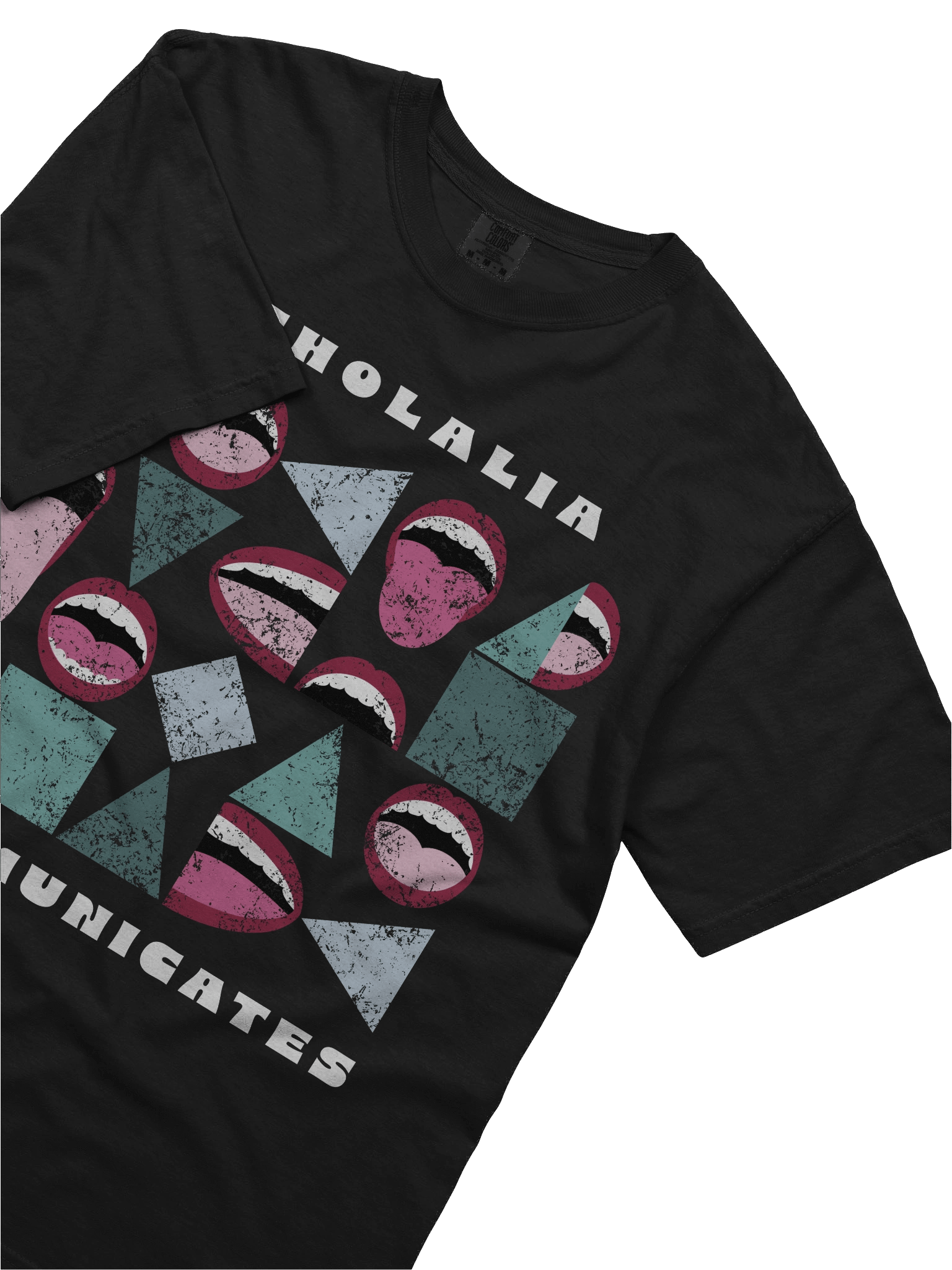Echolalia Communicates - Unisex Tee < Distressed > product image (5)