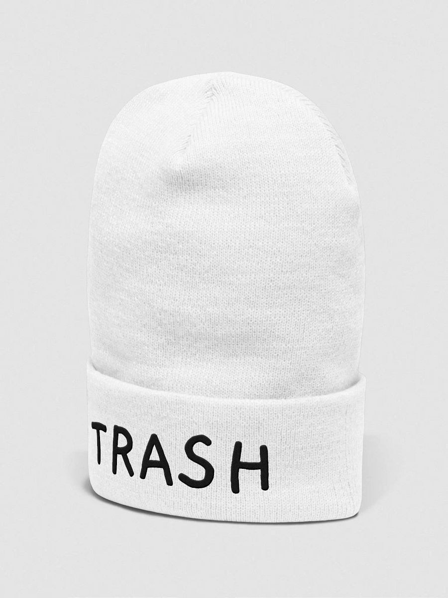 trash cuffed beanie - black font product image (22)