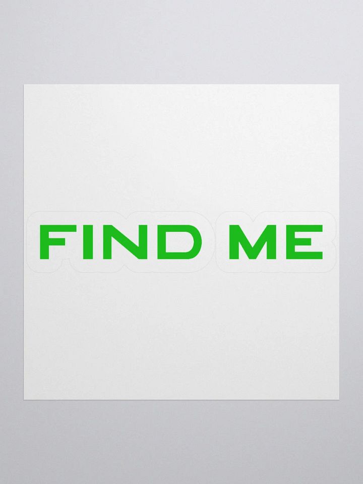 Find Me Sticker product image (2)