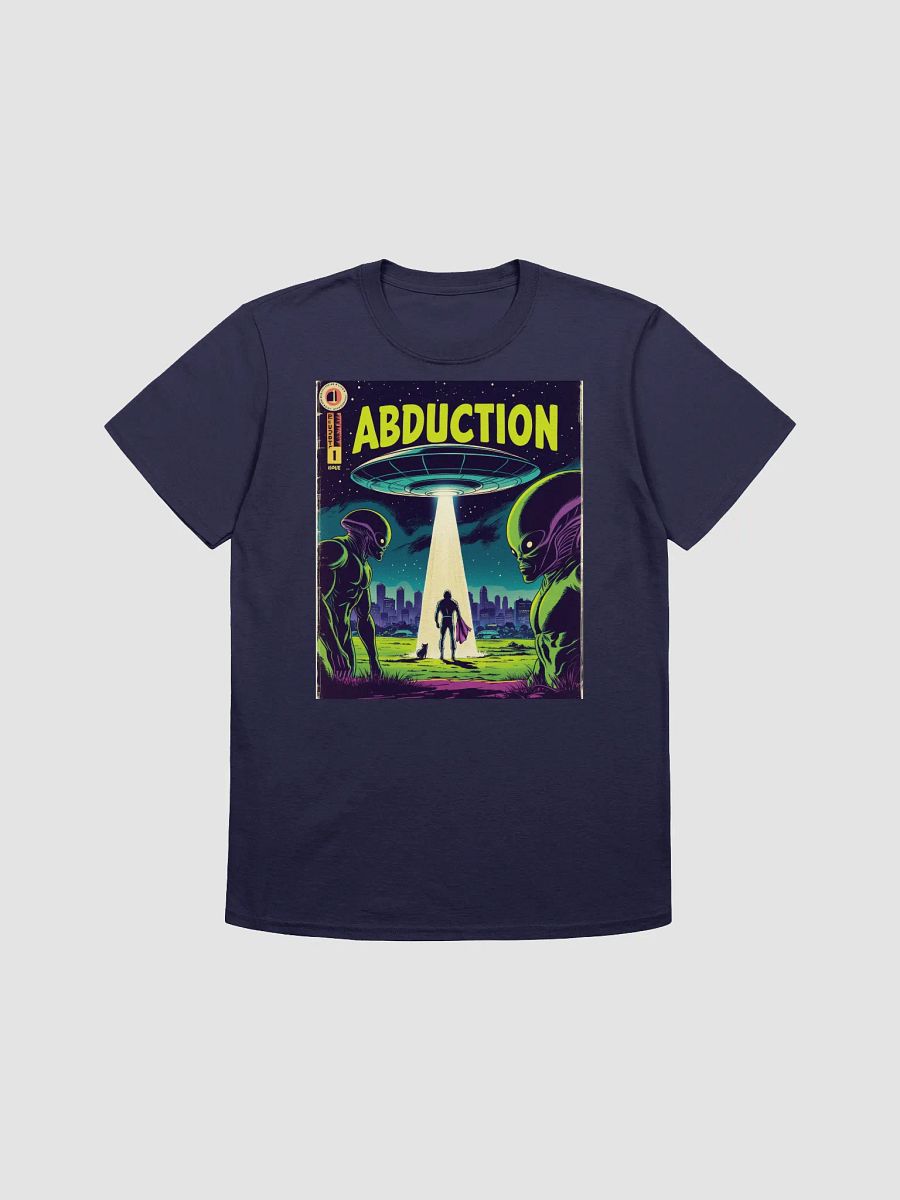 1970s Sci-Fi Comic T-Shirt – Retro Alien Abduction Art product image (21)