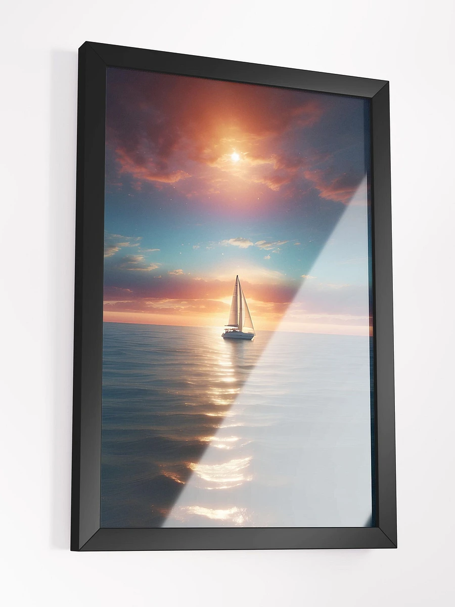 Sail Away Seascape at Sunset Framed Poster product image (5)