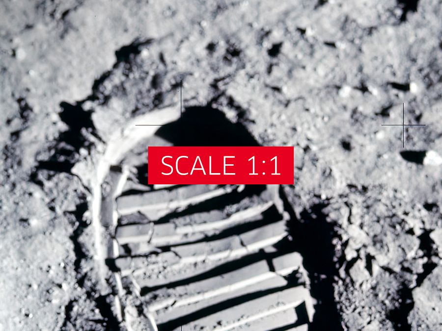 NASA Apollo 11: Moon footprint, 1969 — space poster, space art, photo poster, NASA print, space wall decor product image (5)