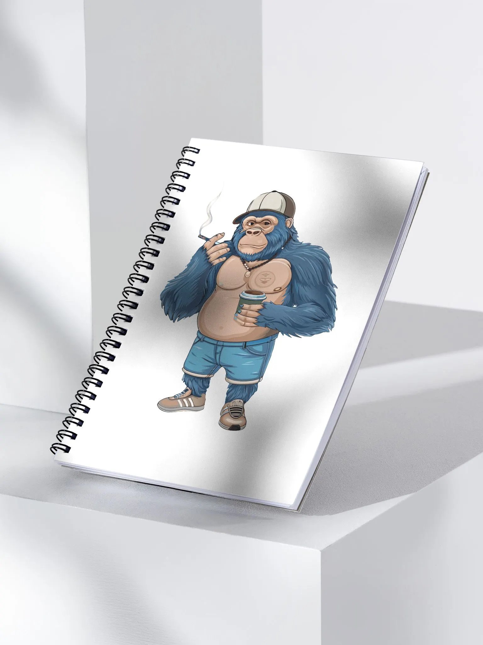 Blue Gorilla Spiral Notebook product image (3)