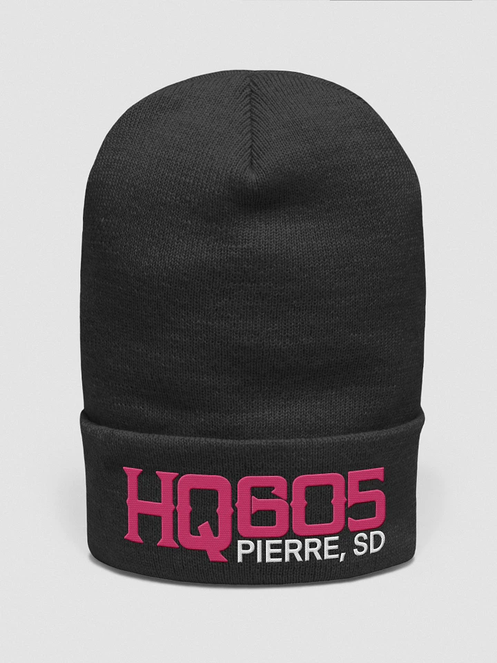 HQ605 Pink Logo Beanie product image (1)