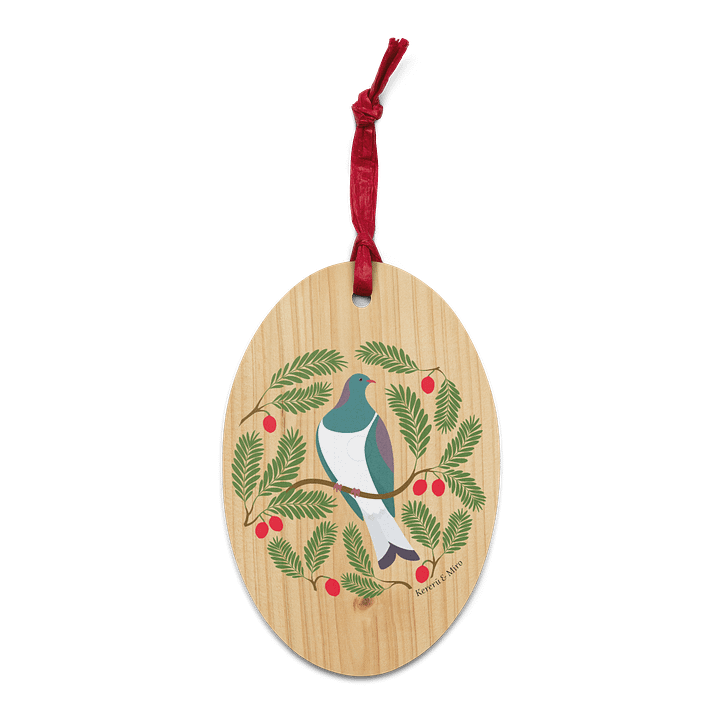 Kererū in Miro Wooden Ornament product image (2)