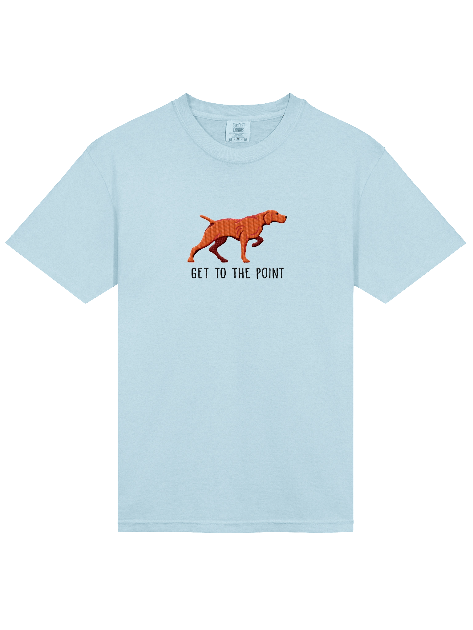 Get to the Point T-Shirt(Embroidered) of a Vizsla(Docked Tail) product image (53)