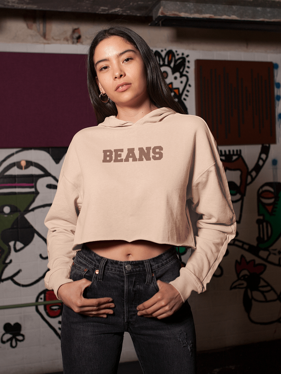 Beans U fleece crop hoodie product image (1)