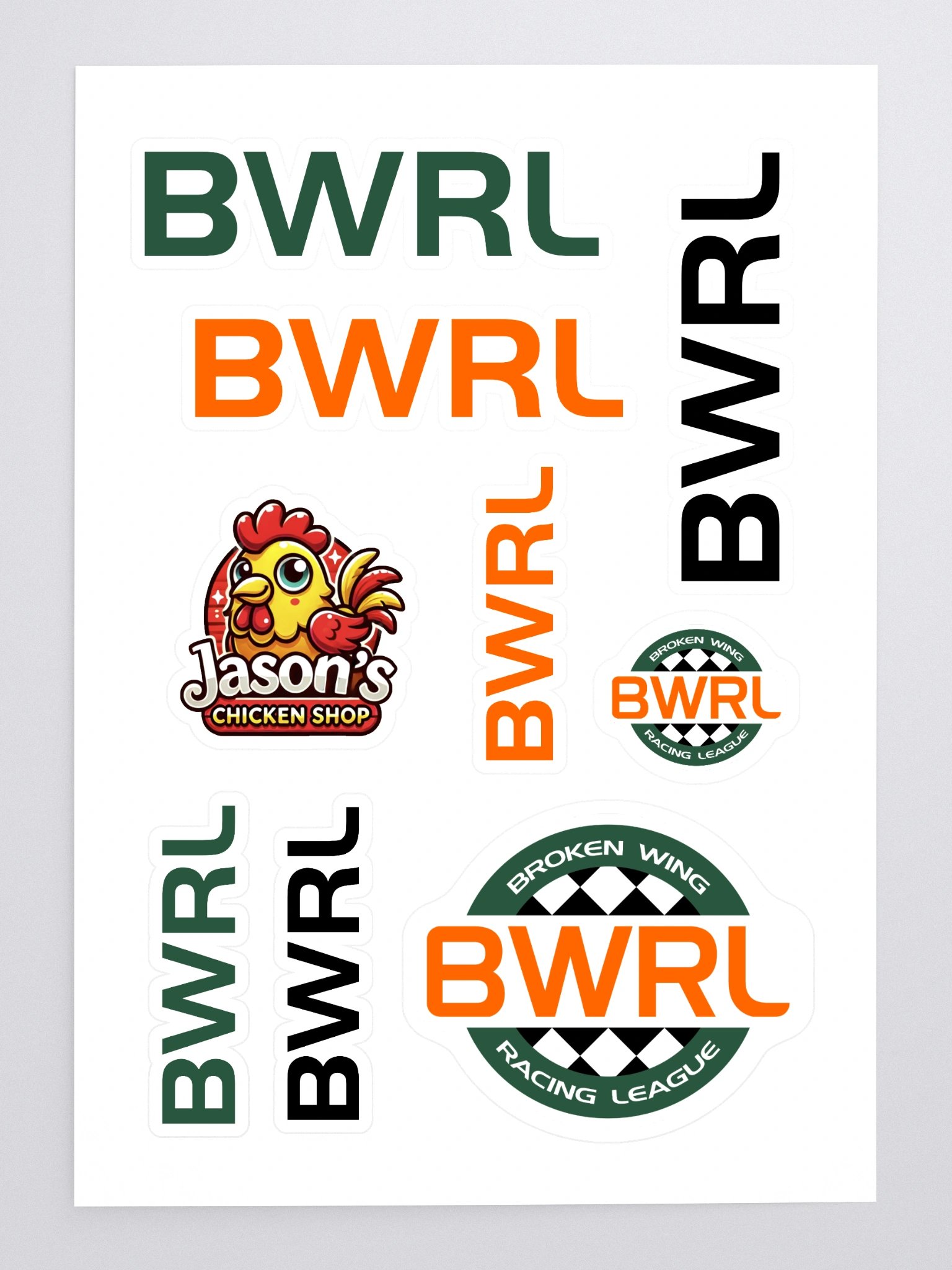 BWRL Assorted sticker sheet product image (3)
