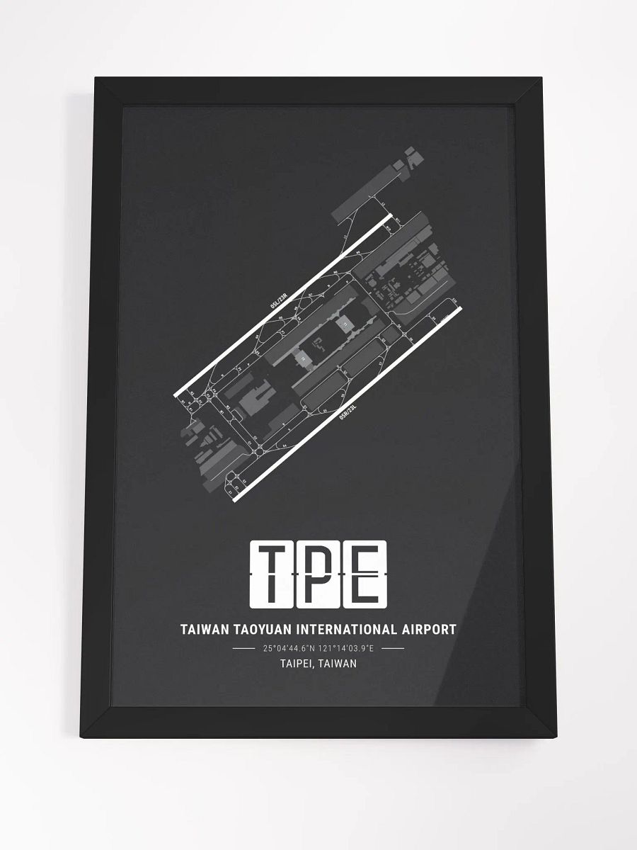 Framed Airport TPE Premium Map On Matt Paper product image (4)