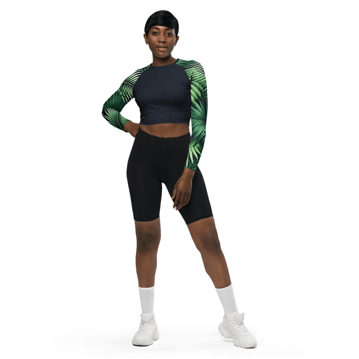 The Catalina Long Sleeve Crop Top product image (2)