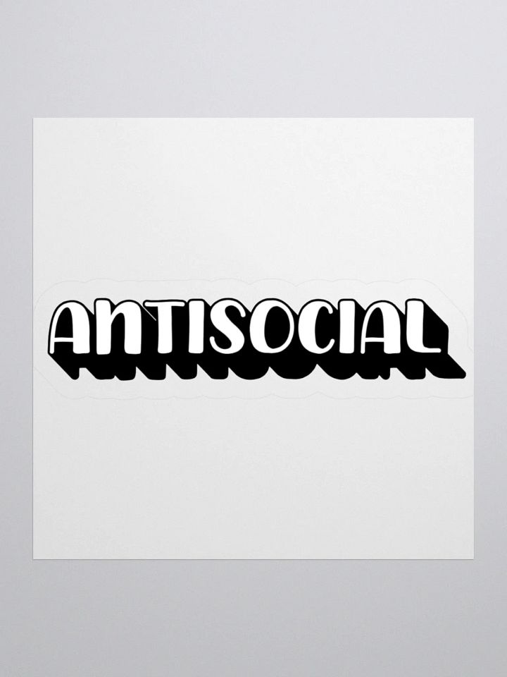 Antisocial Sticker product image (4)