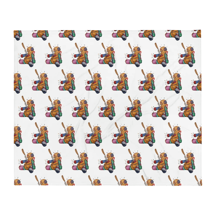 Stitches the Voodoo Doll Throw Blanket product image (1)