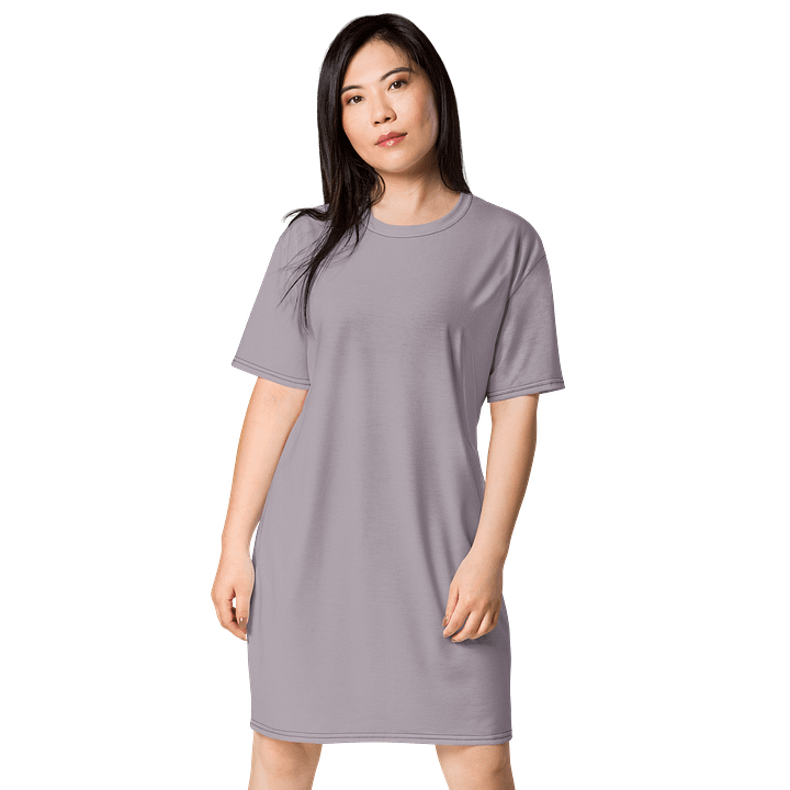Oversized T-Shirt Dress - Graceful Lily, Sizes 2XS-6XL product image (1)