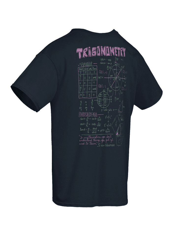 Trigonometry t-shirt product image (1)