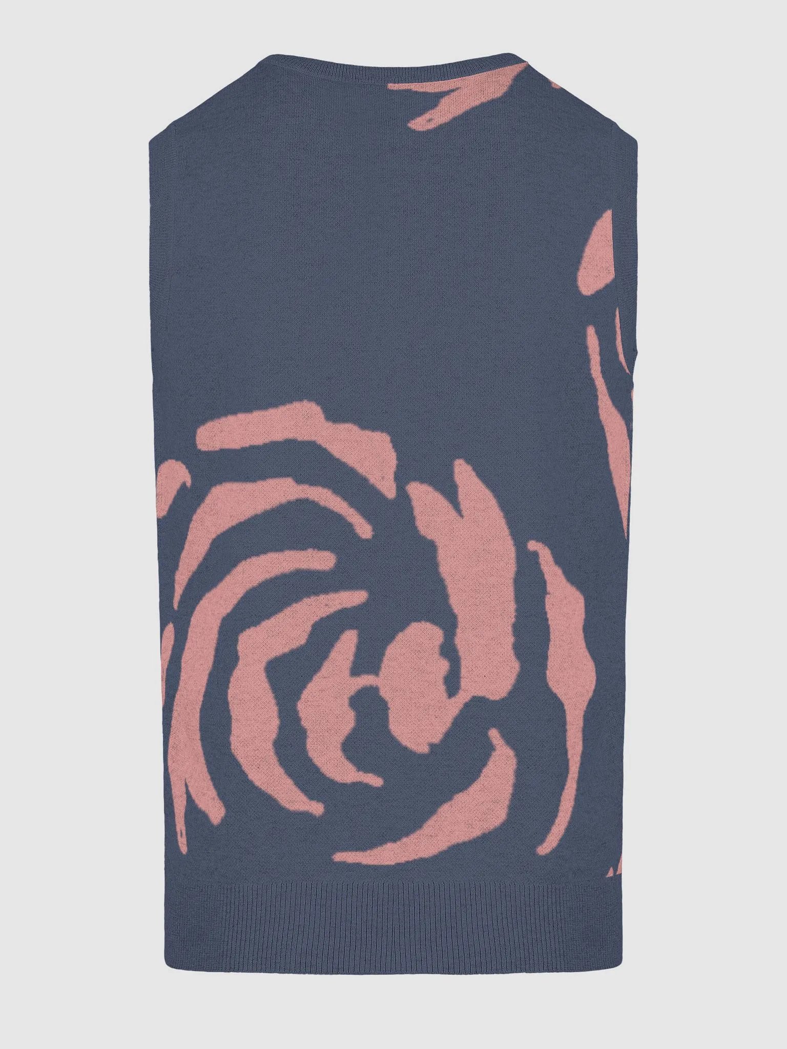 Rose Jacquard V-Neck Vest product image (17)