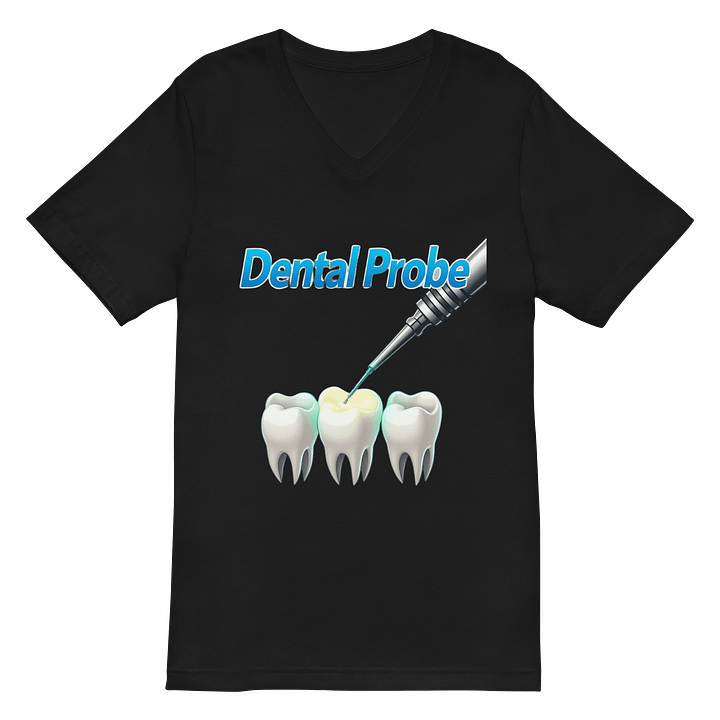 Dental Probe Illustrated V-Neck Tee product image (2)
