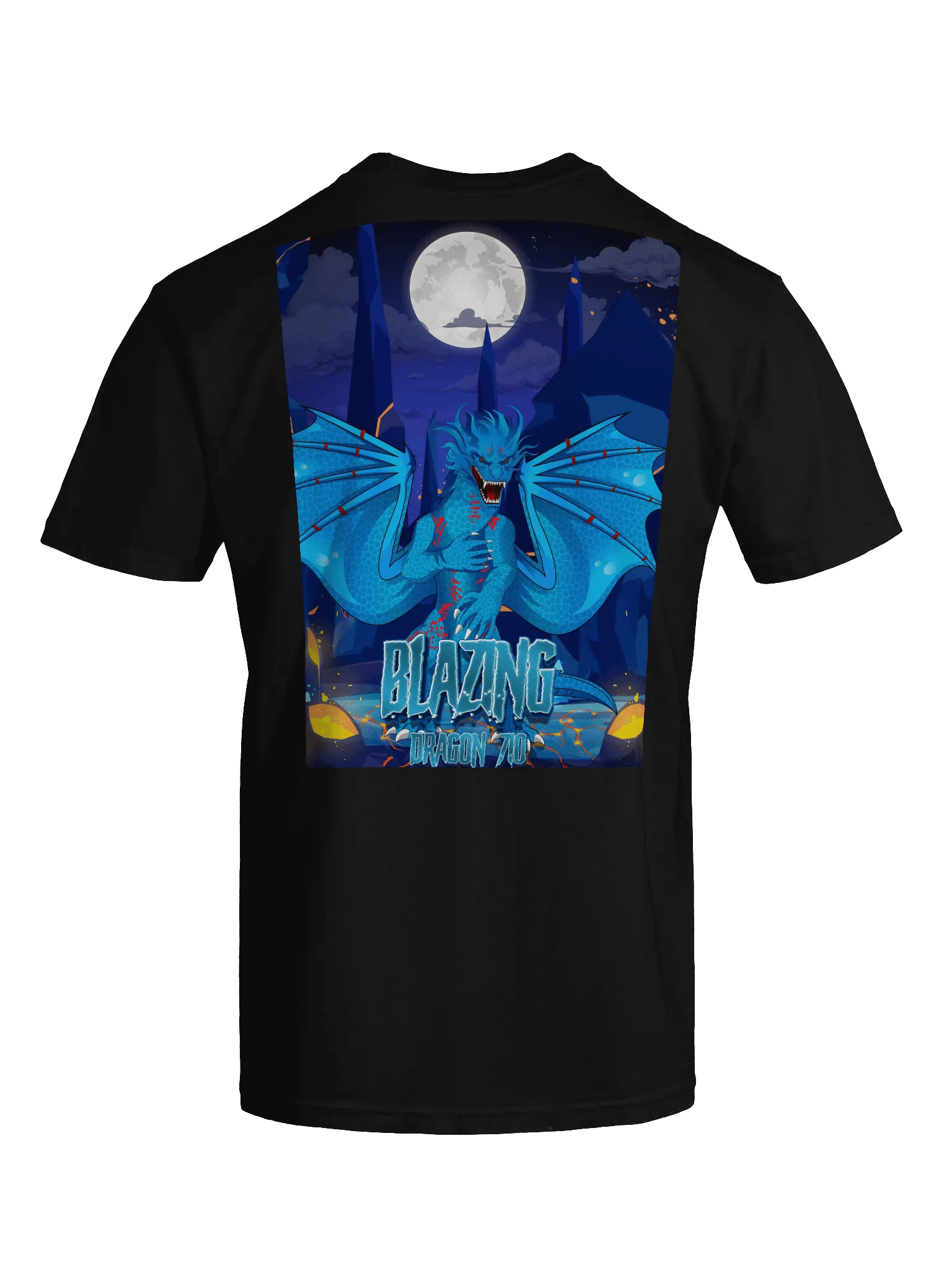 nite blue fire dragon shirt product image (59)