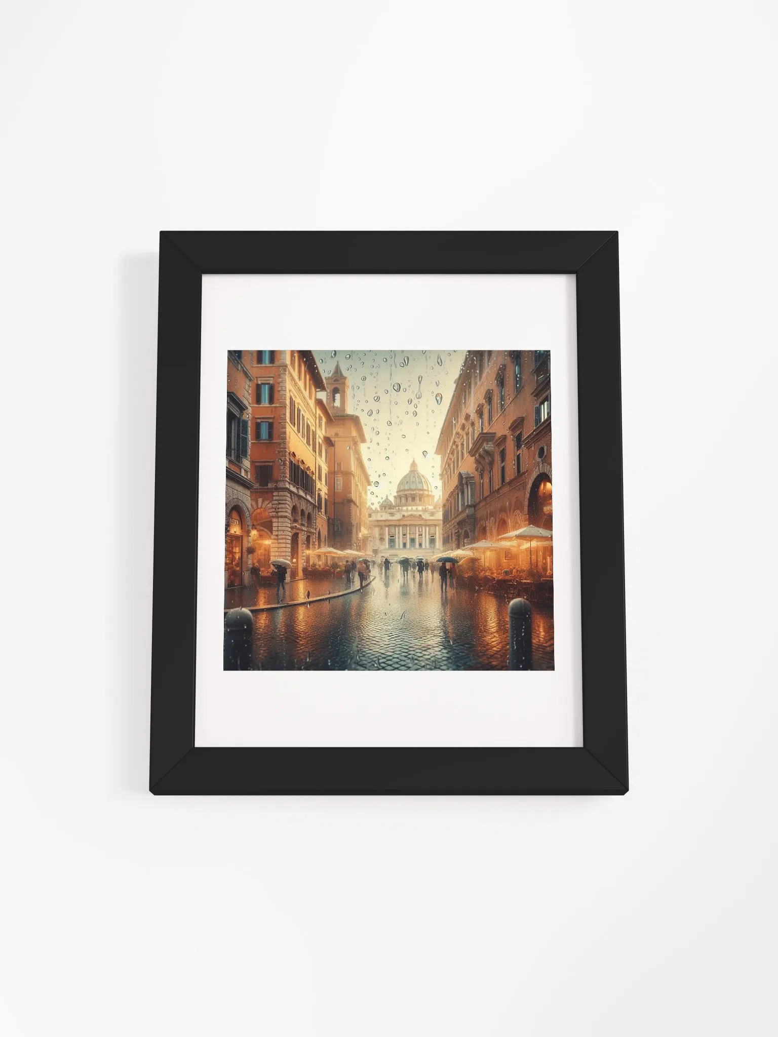 Rainy Day Reflections Framed Poster | Ai Design product image (1)