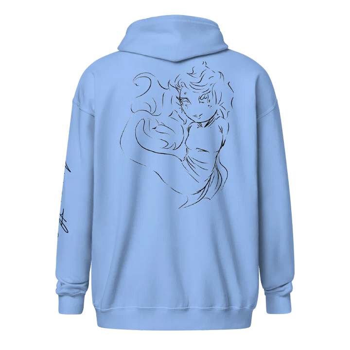 Mermaid, Black Outline, Zip product image (1)