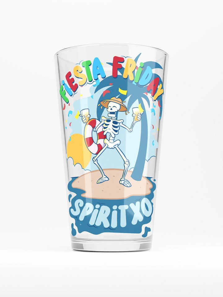 Fiesta Friday Skeleton Shaker Pint Glass product image (1)