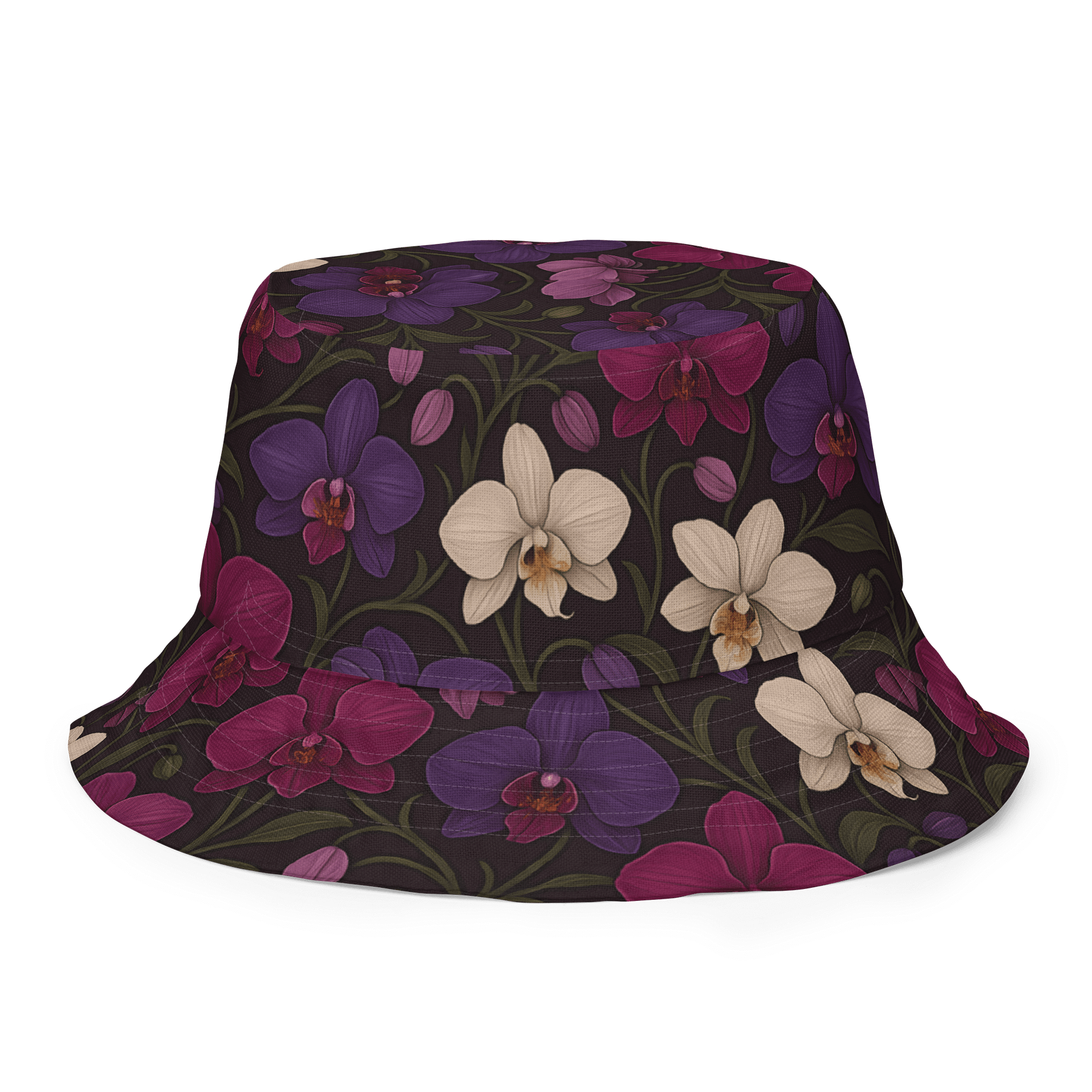 Orchid Reversible Bucket Hat – Tropical, Garden & Travel Sun Hat product image (7)