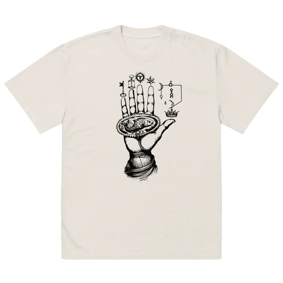 [Hand Of Mysteries 3 - Black] Oversized T-Shirt product image (3)